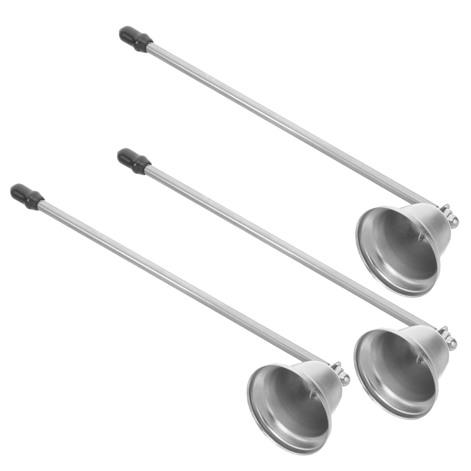 STOBAZA 3pcs Candle Snuffer Extinguisher Long Handle Wick Flame Snuffer Stainless Steel Candlestick Extinguisher for Putting Out Wick Flame Safely