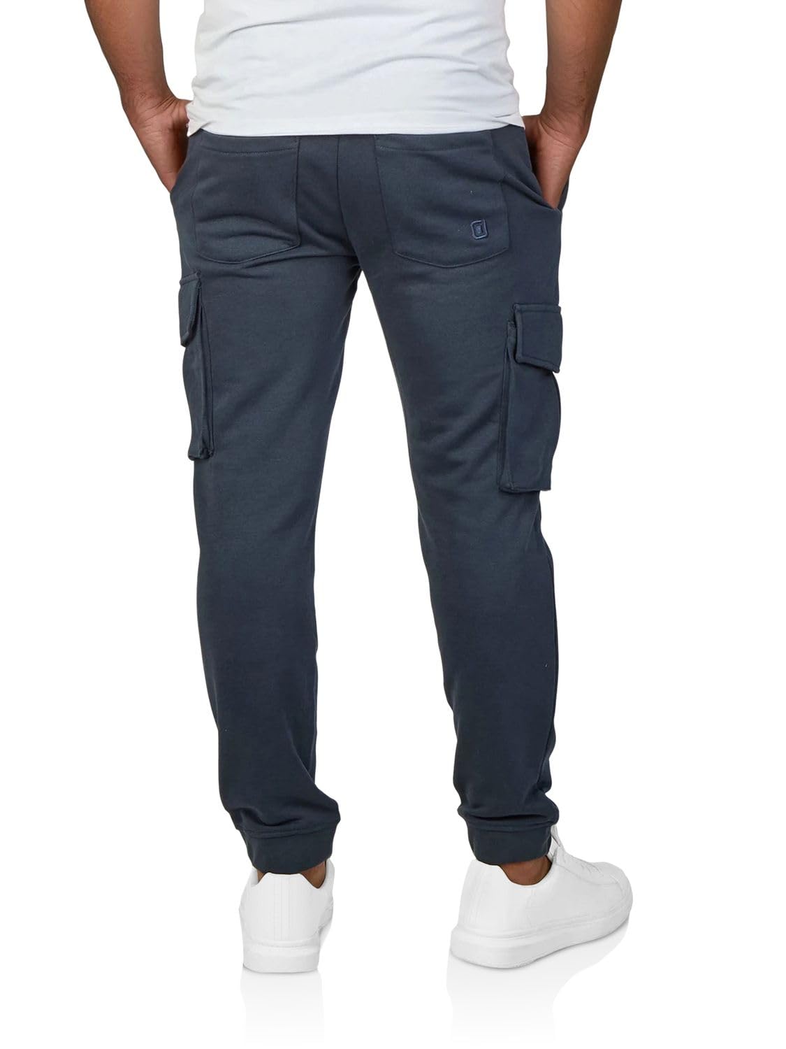 riverso RIVLoris - Pantalones de chándal para hombre, largos, corte regular, pantalones de deporte, pantalones de entrenamiento, pantalones de ocio, bolsillos, rojo, azul, negro, verde, S, M, L, XL,