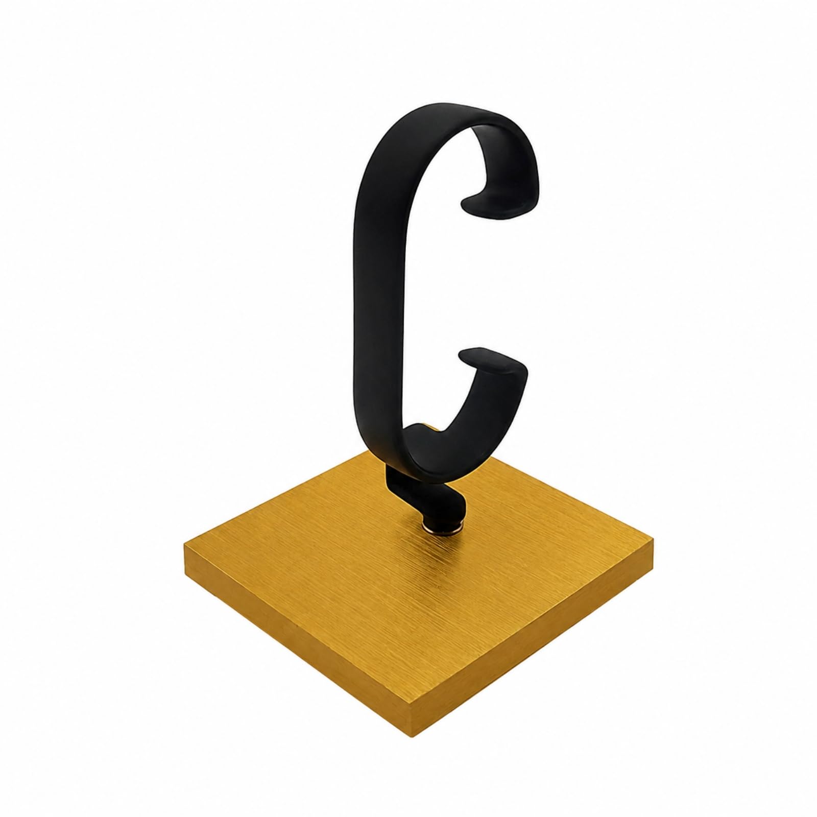 Soporte Metálico con Base Cuadrada y Soporte Curvo Versátil Organizador Joyas con Base Estable Antislizante para Armarios
