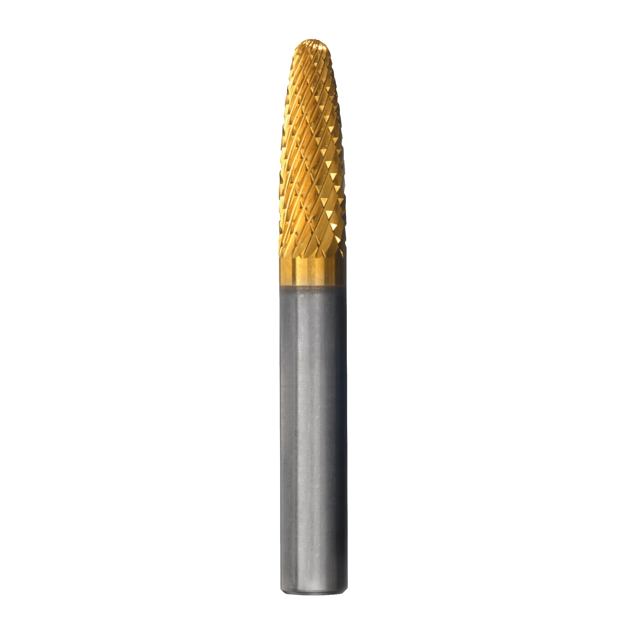 Champion SF1 Titanium Nitrite Coated Burs Solid Carbide 1/4-Inch Cutter Diameter 5/8-Inch Length of Cut