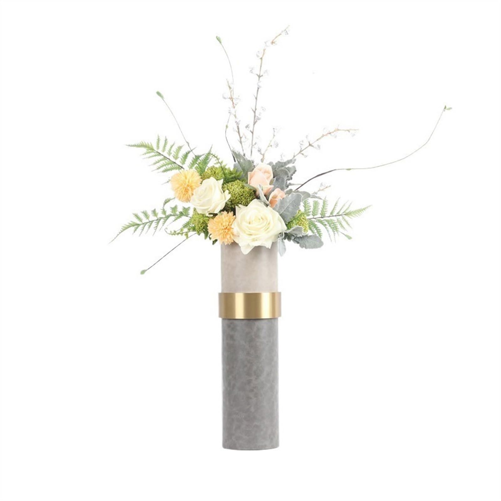 K5C7S3W9D6 Faux flowers Simple Simulation Flowers Silk Coffee Table Floral Arrangements Decorations Crafts Living Room Furnishings Wedding Decoration