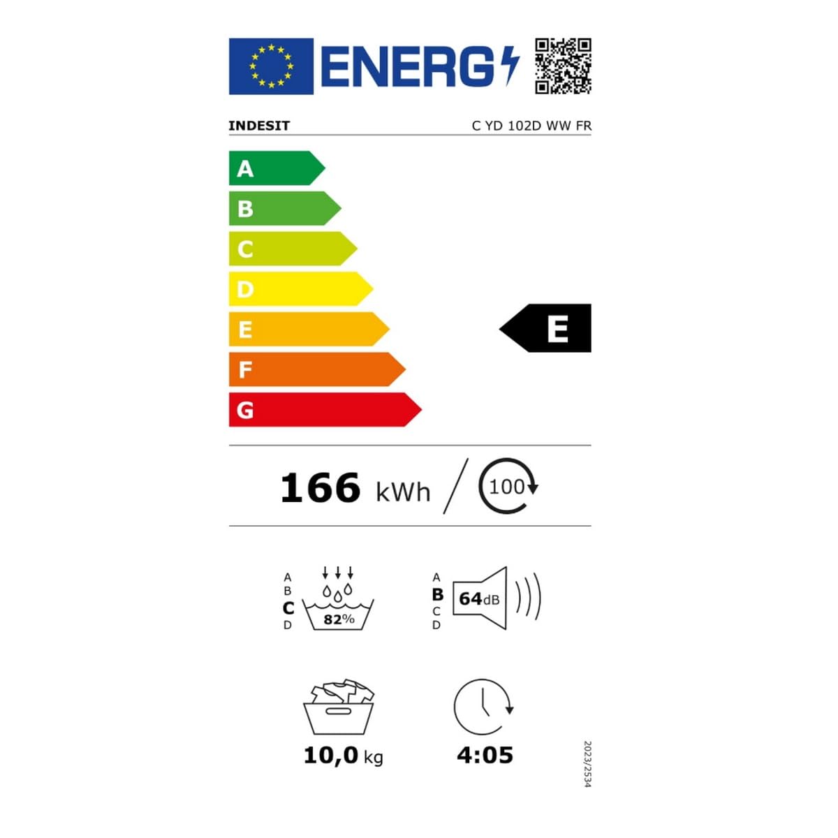 INDESIT Sèche-linge CYD102DWWFR