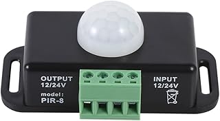 FTVOGUE Motion Sensor Switch 12V-24V LED Motion Sensor Switch Body Security Infrared PIR Motion Sensor Detector Switch Pir Switch for Control Lights