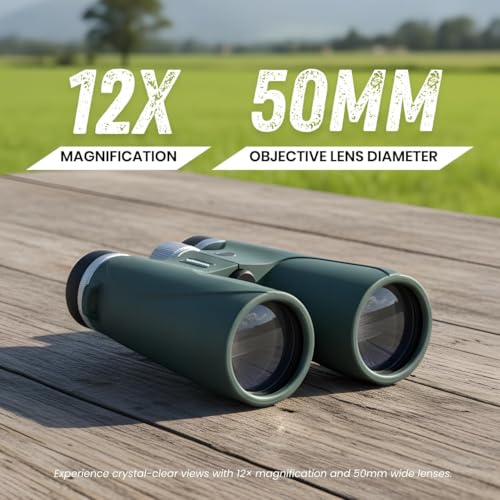 Image of Tejas 12x50 Professional Binoculars | Waterproof & Fogproof Roof Prism Binoculars with Nitrogen Filling | Wide Field of View | Bird Watching, Wildlife Safari & Outdoor Adventure
