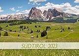 Südtirol Premium Kalender 2023 DIN A4 Wandkalender Europa Italien Bozen Meran Seiser Alm Drei Zinnen Langkofel Dolomiten Alpen Seen Berge Natur Kloster Burg Urlaub
