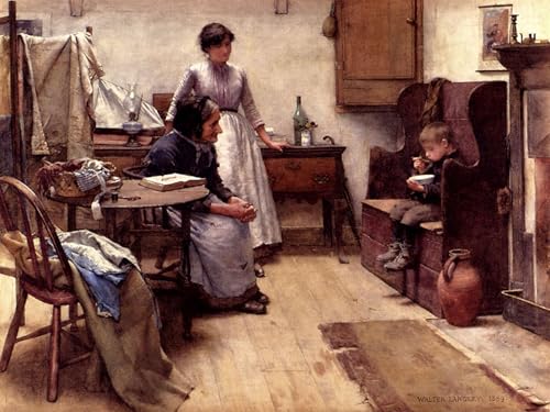 Art mural moderne de l'Orphelin Walter Langley peinture 60x90cm