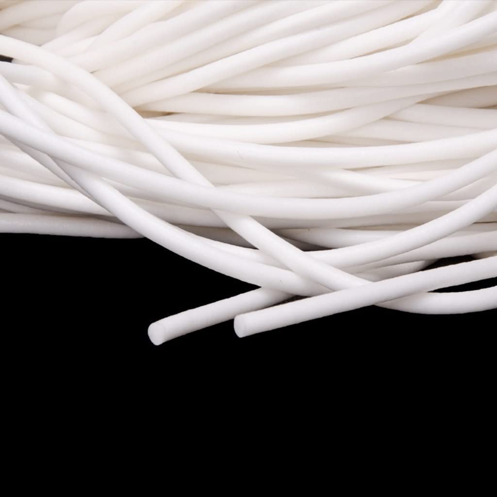 Tira de sellado de espuma de silicona, Tira de sellado cordón gomaespuma silicona, 10 metros, 1-8mm for puertas y bricolaje