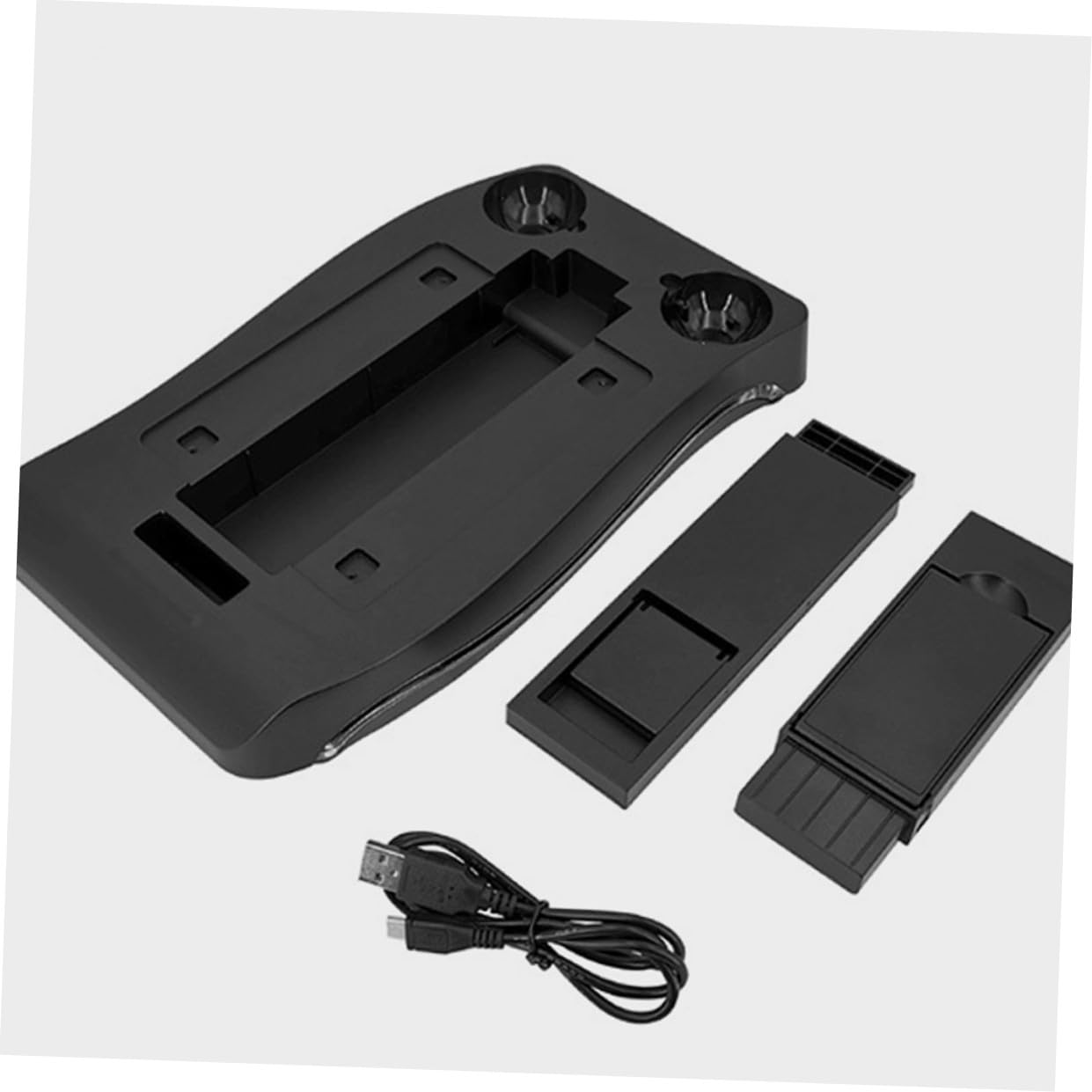 COLLBATH Supporto di Ricarica per Controller Vr, Base Multifunzione in Abs Nero per Console Vr, Salvaspazio e Display da Gaming