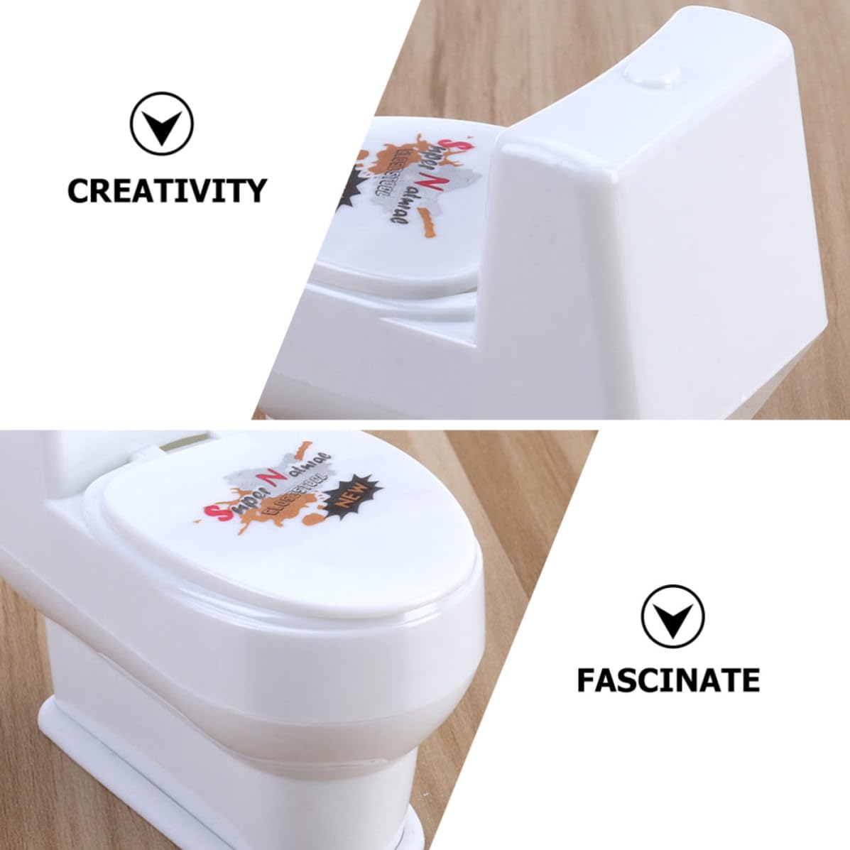 SOLUSTRE 20 Pezzi Giocattolo per Scherzi da Festa a Forma di Water Bianco in Plastica Spruzzo d'Acqua Divertente e Design Interessante per Feste e Giochi di Gruppo