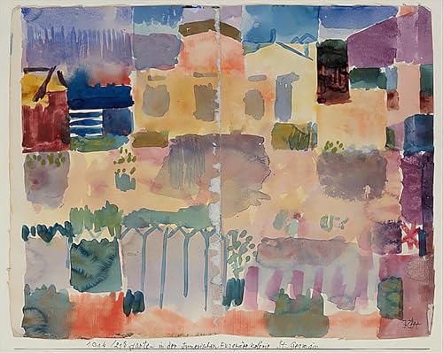 Impression d'affiches Jardin à St Germain Paul Klee en toile de haute qualité