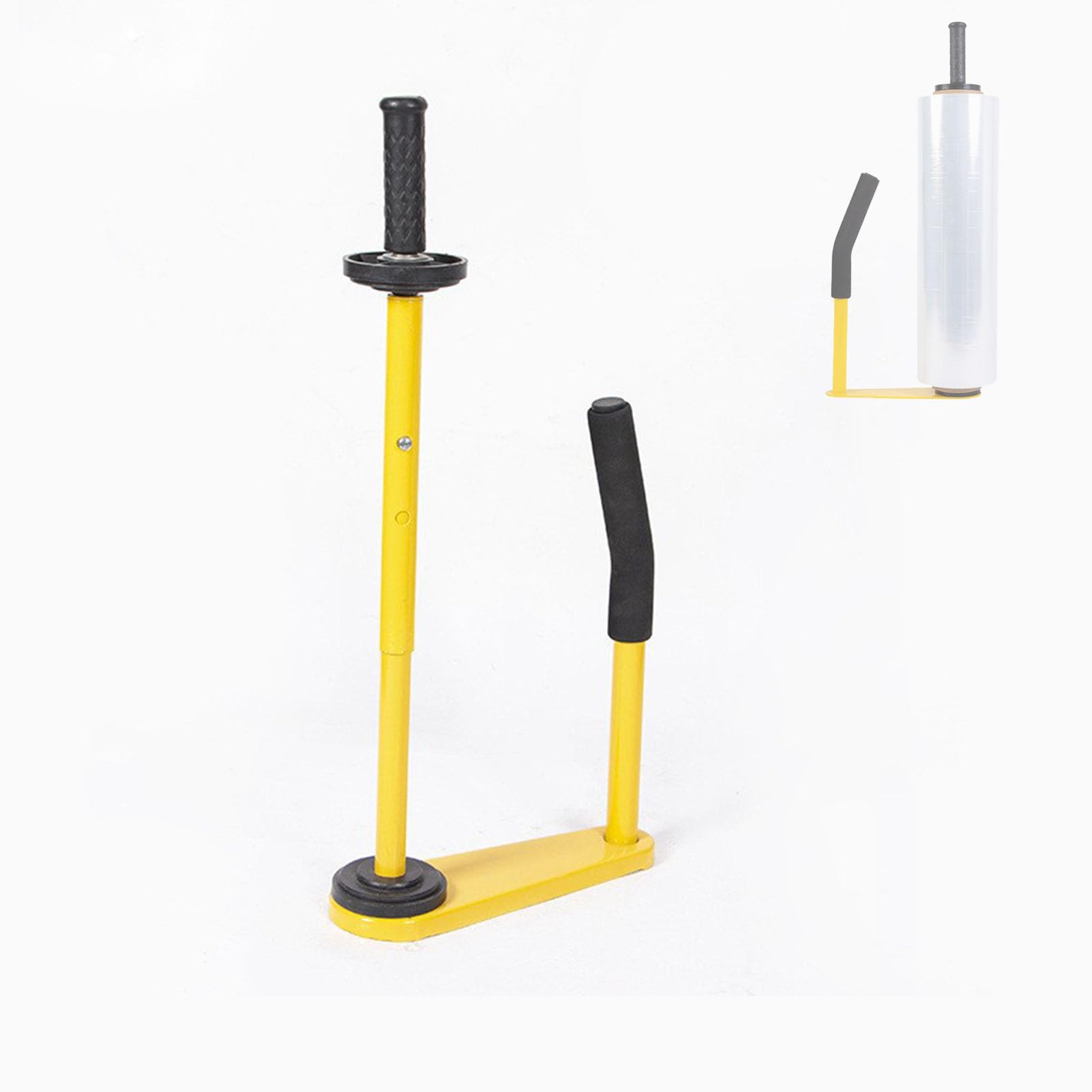 Industrieller Stretchfolie-Spender – Verstellbares Spannungstool mit verlängertem Griff für Paletten-, Kisten- und Umzugsbedarf
