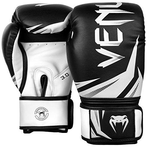 Venum, Challenger 3.0 Boxing Gloves, Unisex Adult, 10 Oz, Black/White - Image 2