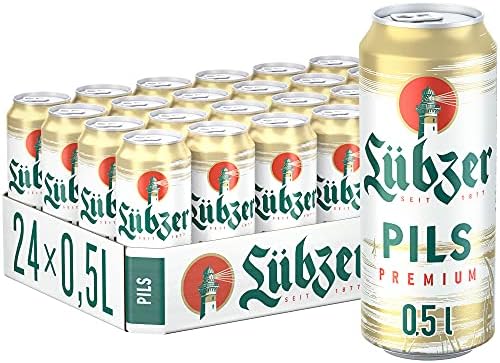 Lübzer Premium Pils, Bier Dose Einweg (24 X 0.5 L) Dosenbier
