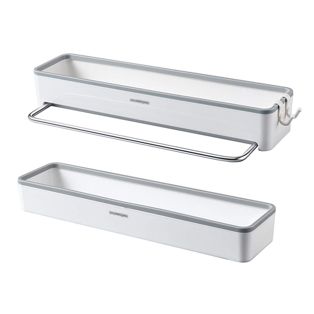 Estante De Baño Estante De Baño, Estante De Especias De Cocina De Pared, Sin Perforaciones, Práctico Y Conveniente, para Ducha Y Sala De Estar, 2 Estilos(Gris)