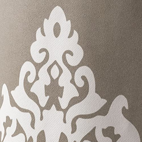 Exclusive Home Curtains Medallion Woven Blackout Grommet Top Panel Pair, Taupe, 52x84, 2 Piece, W 52" x L 84" (2 Panels) - Image 2