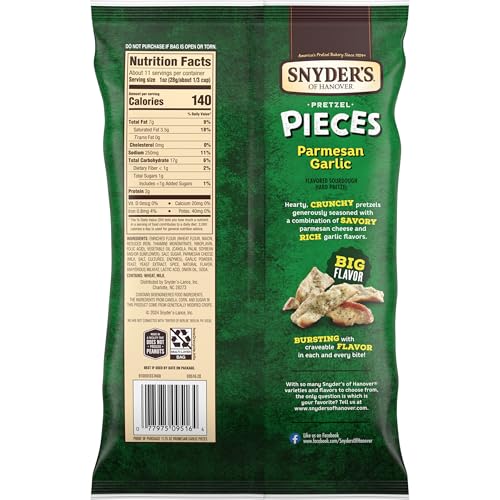 Image of Snyder's of Hanover Pretzel Pieces, Parmesan Garlic, 11.25 Oz (Pack of 4)