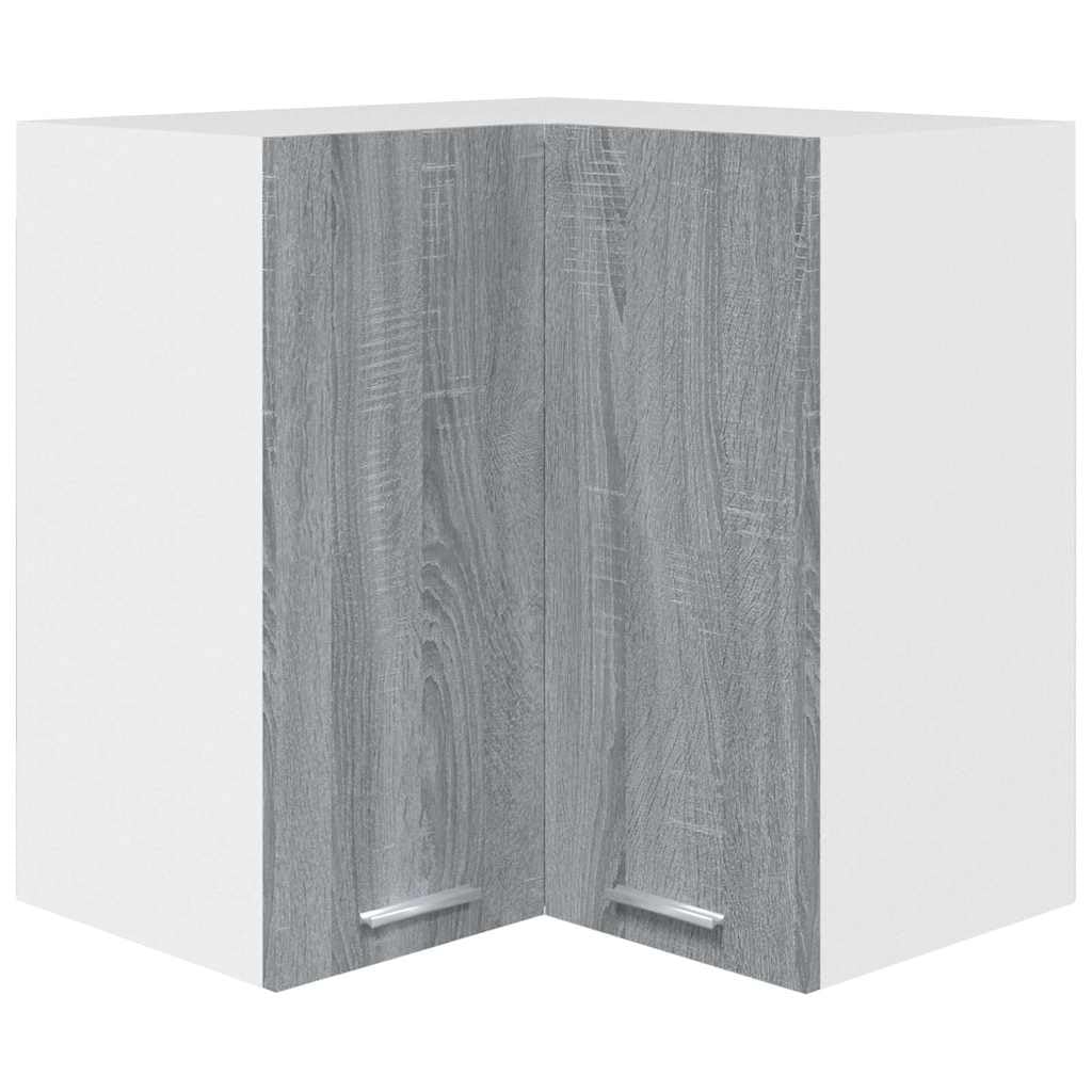 vidaXL Hanging Corner Cabinet Lyon Grey Sonoma 57x57x60 cm Engineered Wood — image 1