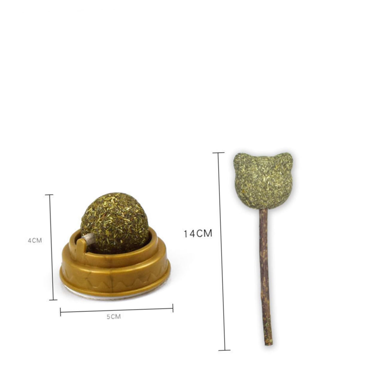Milisten 4pcs Cat Sweet Chew Cat Treats Kittles Cat Candy Indoor Polygonum Teething Lick Cat Catnip Ball Silvervine Cat Toy Lollipop Cats Wall Toys Grass Cat Nipp Stick Bamboo Pet Kitten - Image 4