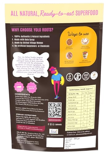 Image of Yolo Roots 22gm High Protein Oats (200gm)