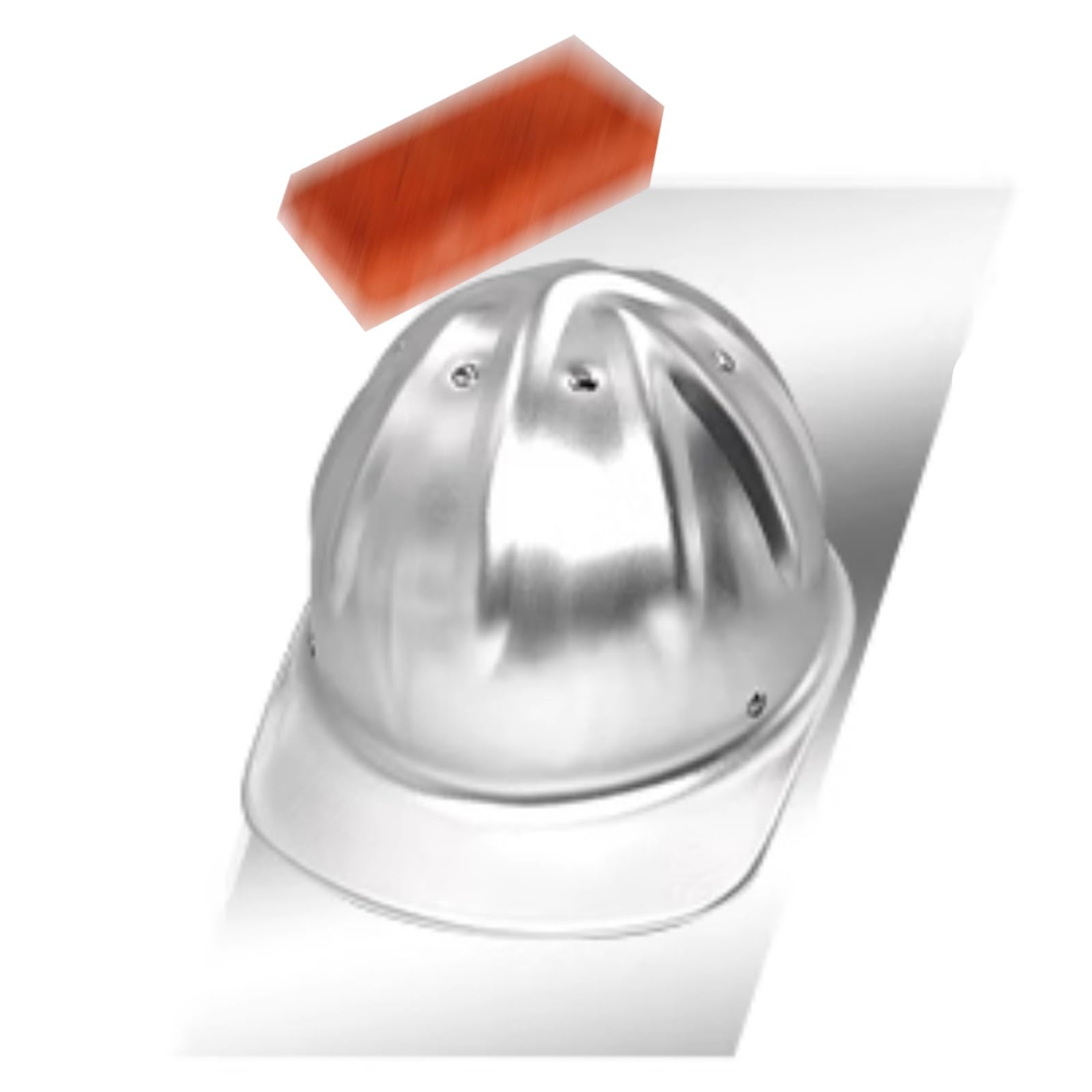 Casco de Aleación de Aluminio Casco de Obra Desmontable con Forro Fijo de 4 Puntos Gorro con Lengüeta para Trabajos en Altura Disponible en Tres Colores