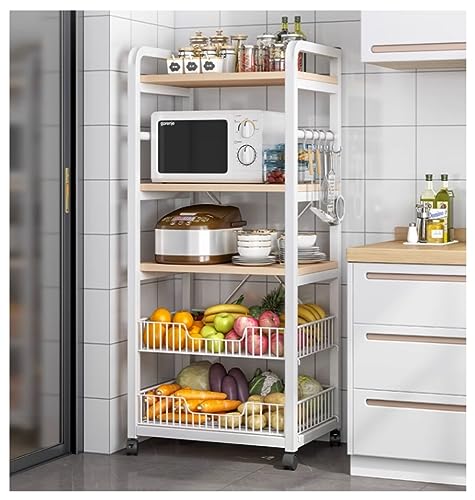 Bianco - Soporte industrial para microondas y panadero, estante de almacenamiento para microondas, especias y más, diseño duradero y elegante que ahorra espacio