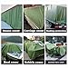 Heavy Duty Waterproof Tarpaulin, Sailcloth Tarp PVC Tarpaulin Knife Cloth Camping Tent Canopy Awnings Truck Ship Rainproof Tarp Cover (Color : Green, Size : 6x6m)