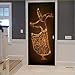 Produktbild Kyzaa 3D Wandbild Wrap Glossy Bubble Sticker Peel And Stick Dekoration Türaufkleber Leicht Zu Reinigen Vinyltapete