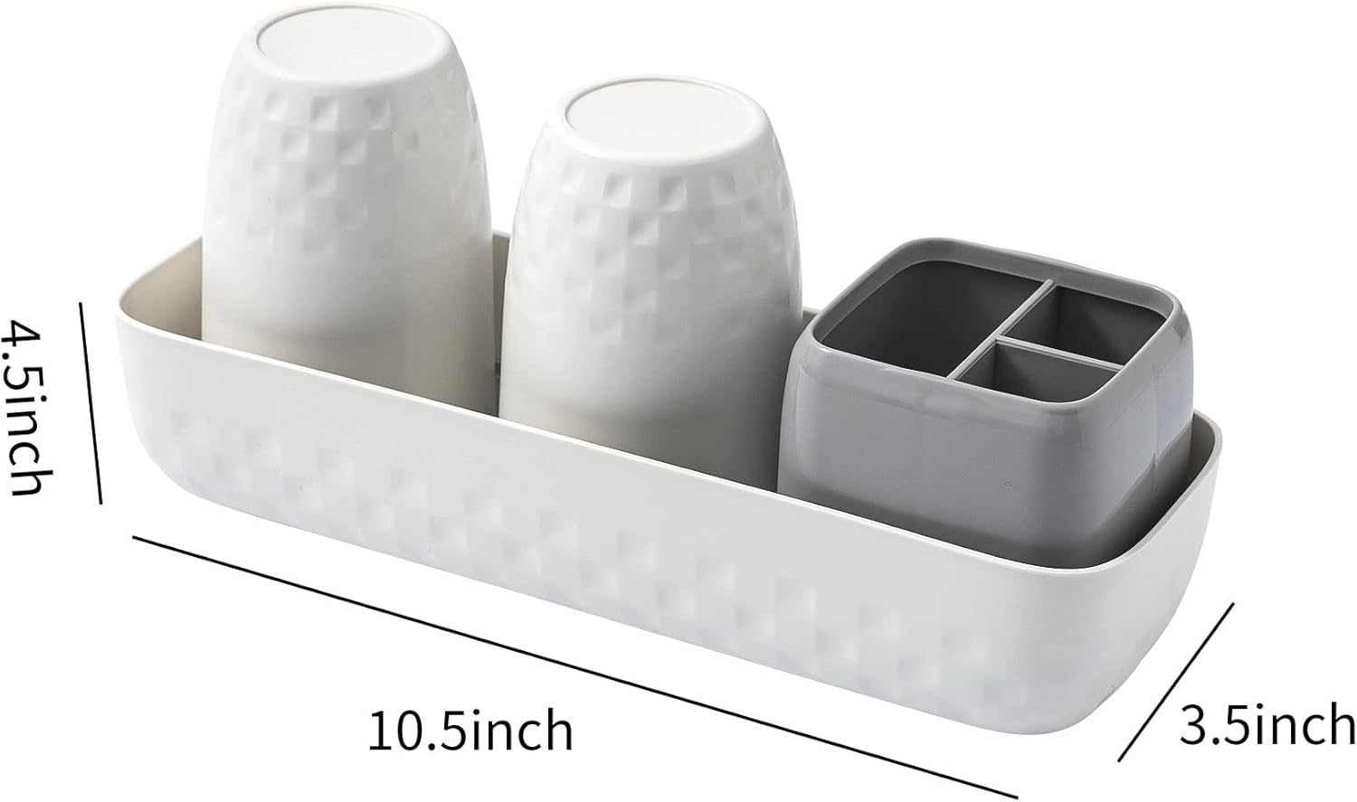Toothbrush Holder for Bathrooms, Toothbrush Organizer Counter
