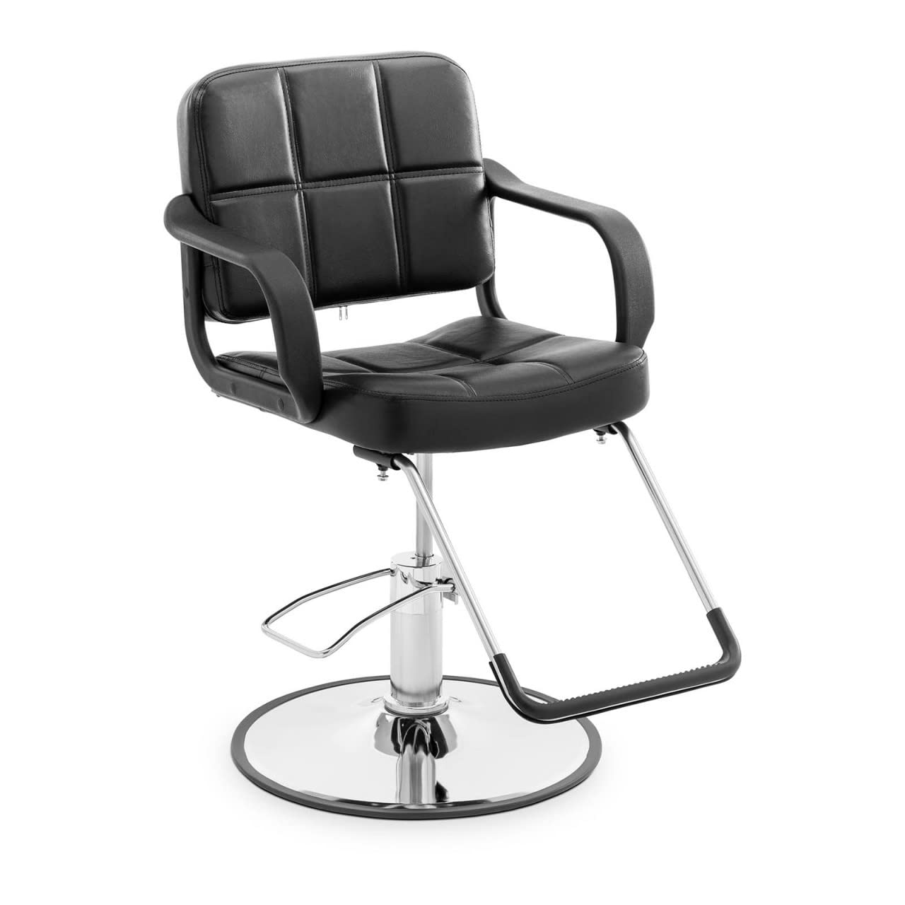 Physa Physa Epsom Black Friseurstuhl Fußstütze Fußstütze 50-64 cm 170 kg Schwarz Friseursessel Friseurstuhl höhenverstellbar Bedienstuhl