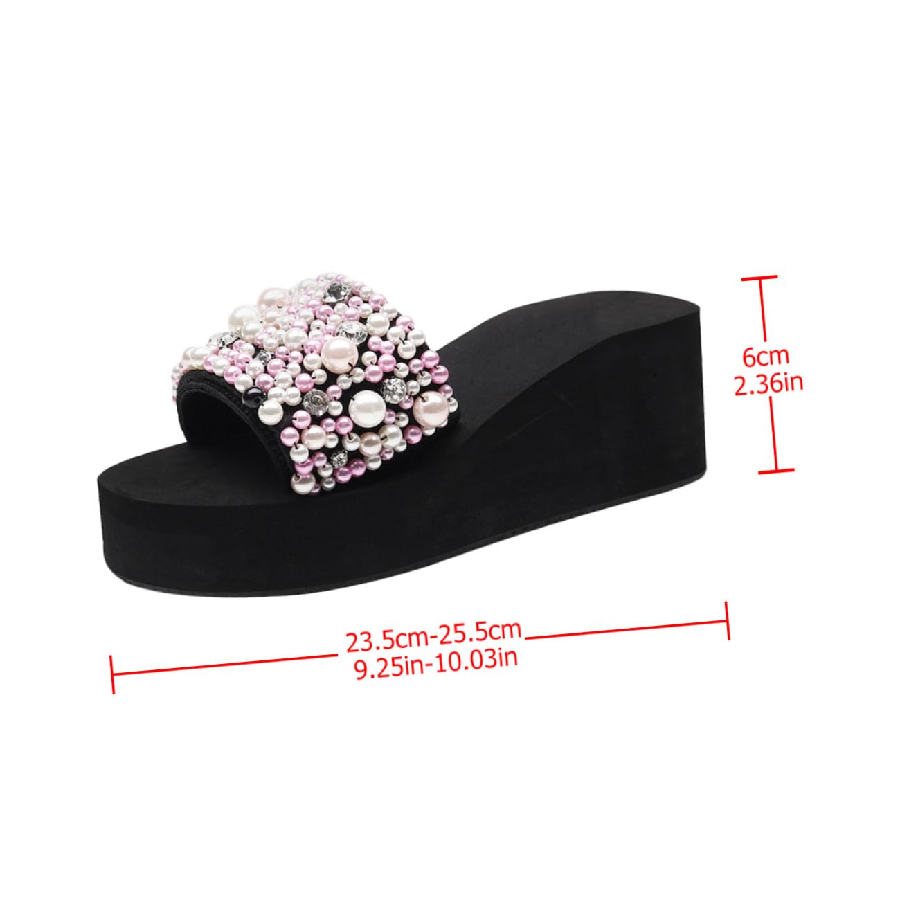Beaupretty Zapatillas de Verano de Cuña Antideslizantes EVA, para Mujer, Gruesas y Cómodas, para Playa o Estar en Casa
