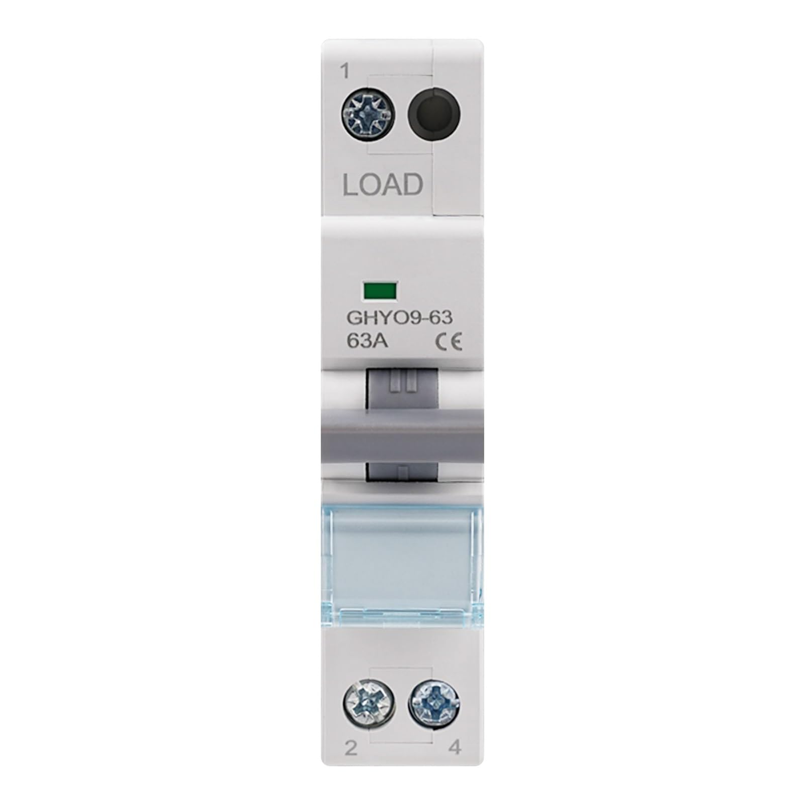 Jadeshay Dual Power Transfer Switch,63A 230VAC Manual Transfer Switch Power Manual Conversion Isolating Switch Electrical Selector Switch GYHO9-63