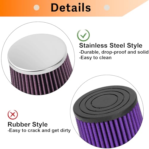 Image of 212cc Upgraded Air Filter Adapter Kit for Predator 196cc 212cc for Baja Motorsports MB165 for Coleman BT200X CT200U KT196 6.5Hp Clone Engine Mini Bike Go Kart -Purple