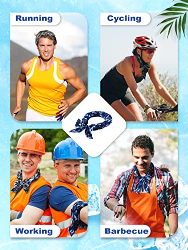 Image of Janmercy 10 Pcs Cooling Neck Wraps Ice Bandanas