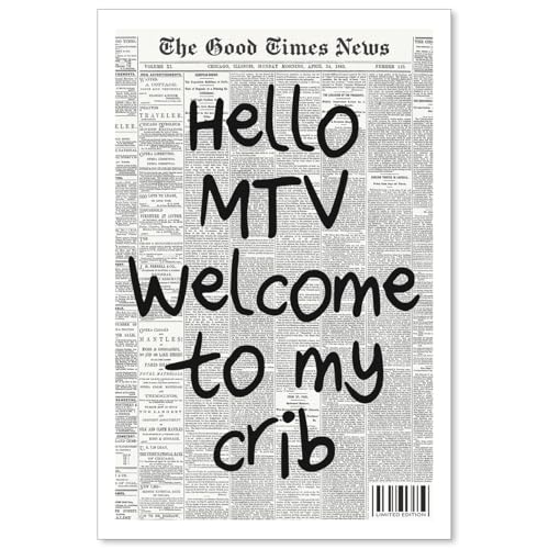 Noxozoqm MTV Welcome To My Crib Wall Art 16x24 Poster