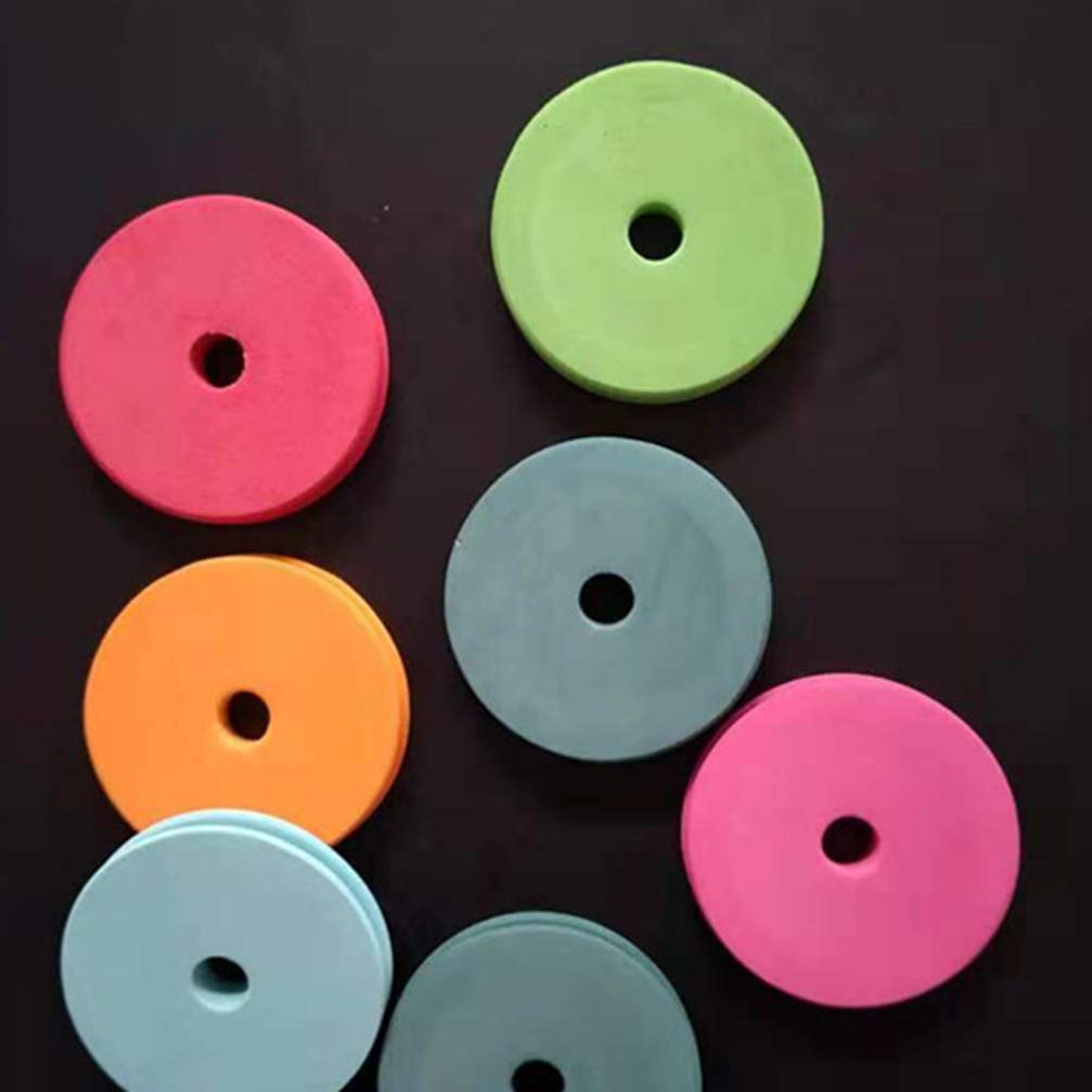 BESPORTBLE 10 carretes de línea de pesca carretes de espuma de pesca placas de bobina circulares de pesca Snell Leader Rigs (color aleatorio)
