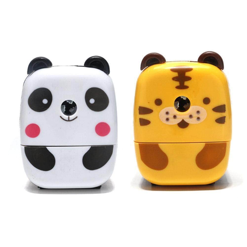 Cartoon Animals Pencil Sharpener Kawaii Stationery Cutter Manual Gift Kids Crank Hand Tool Sharpener Supplies Panda PenUseful and Attractive
