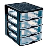 🌟【Dimensiones】La torre cuenta con un tamaño de 23 x 17,5 x 21 cm (alto x ancho x profundo) y cada cajón cuenta con un tamaño de 4,5 x 14,9 x 19,7 cm (alto x ancho x profundo). La cajonera cuenta con unas dimensiones cómodas para colocarlo en cualquier lugar.
