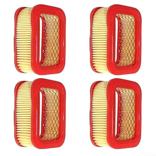 Kit de filtre à air pour tronçonneuse Compatible avec moteur 52cc 58cc modèles 4500 5200 5800 Pack de 4 filtres en papier de remplacement