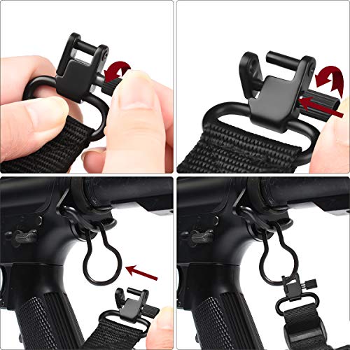 CVLIFE Shotgun Sling with 15 Shell Holders for 12 Gauge for Outdoors, Black - image 7
