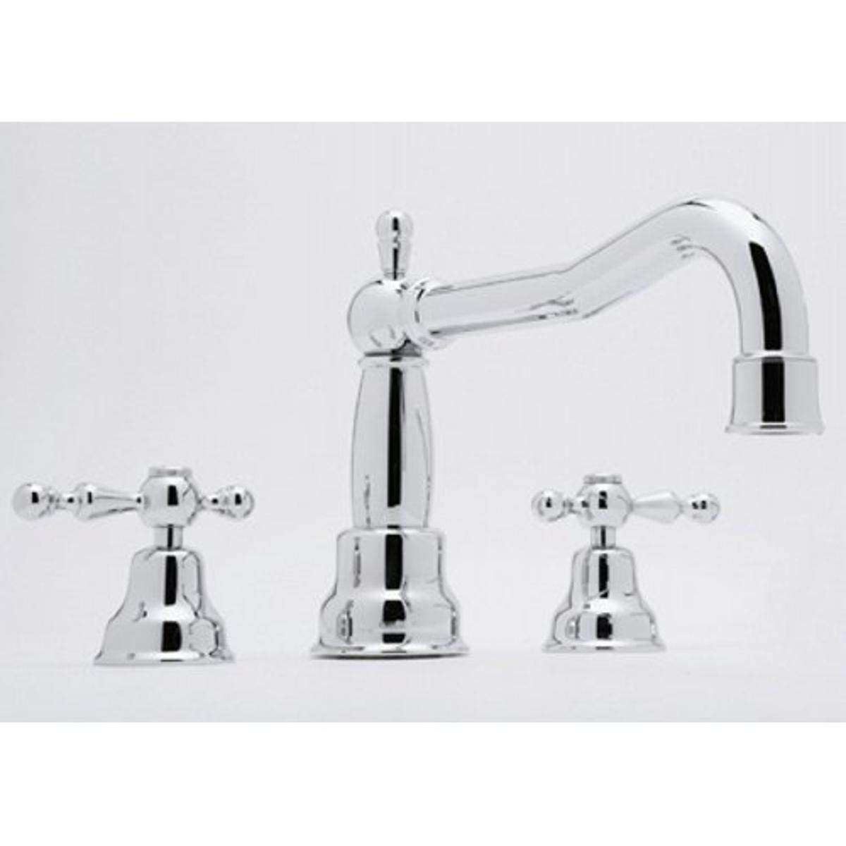 Rohl AC252LM-STN Cisal Roman Tub Faucet with Classic Metal Lever Handles, Satin Nickel