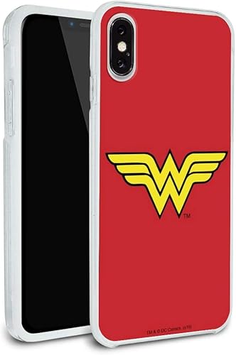 Wonder Woman Classic Logo Funda protectora de goma híbrida ajustada para Apple iPhone 8, 8 Plus, X, 11, 11 Pro, 11 Pro Max