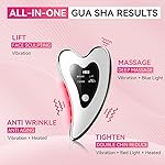 Electric Gua Sha Facial Tools - Face Sculpting Tool/Lift Device - Heated & Vibration & Red Light Massager, Anti-Aging & Wrinkles, Puffiness, Double Chin, Tension Relief - Image 2