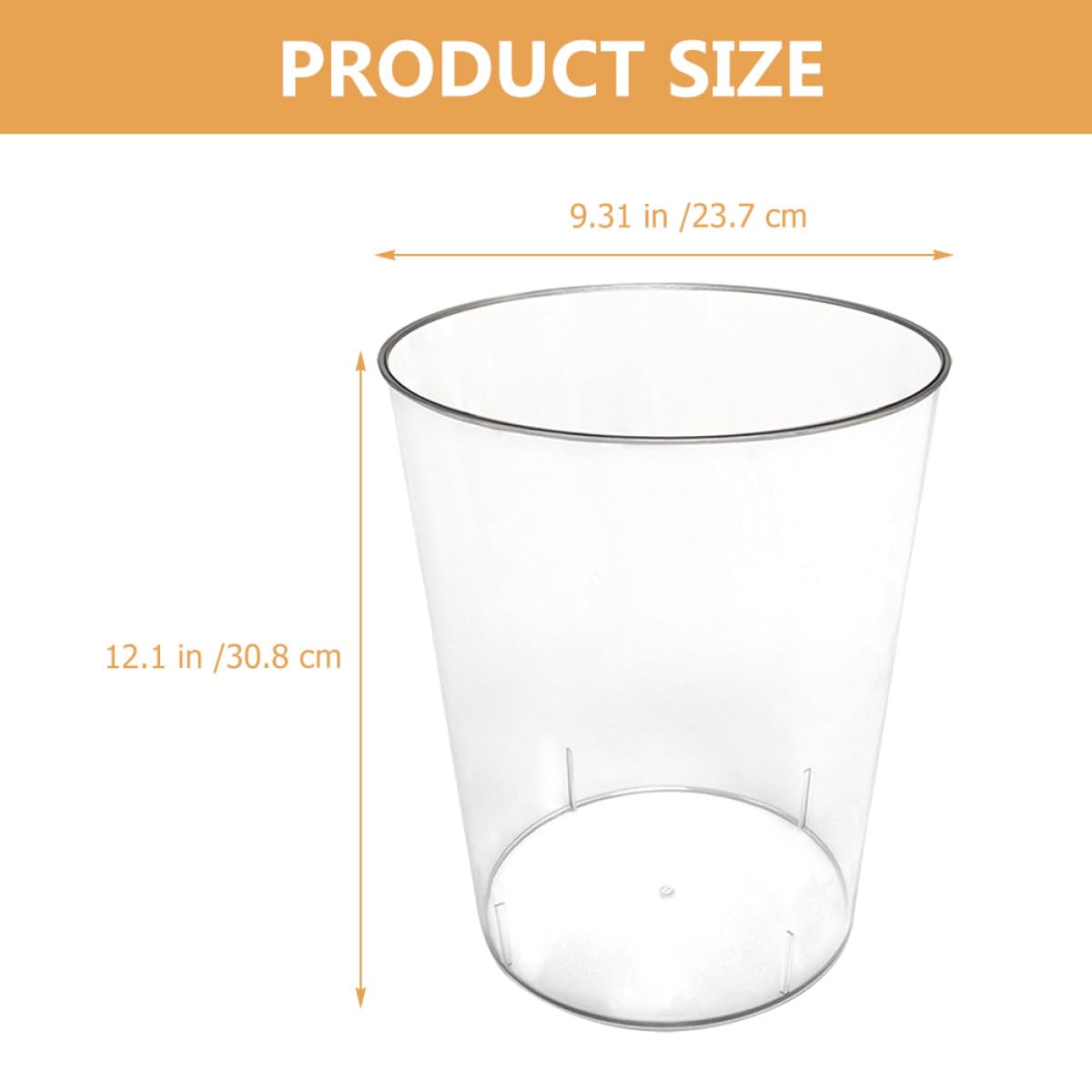 Large Nordic Style Wastebasket, Sturdy Plastic Trash Can for Home and Office, Household Bathroom Garbage Container for Convenient Waste Storage
