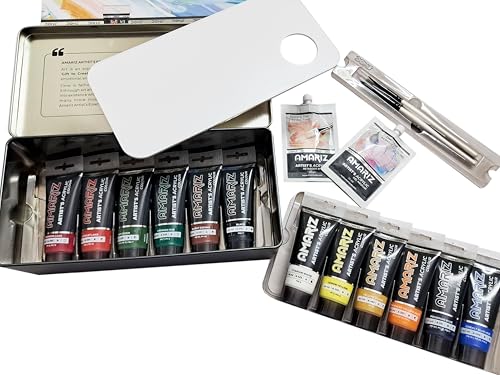 Image of Doms Amariz Artist'S Arcylic Colours |12 Shades Of 40Ml Each
