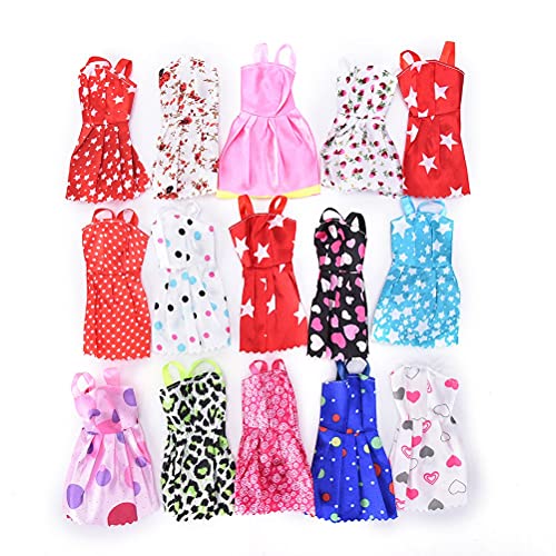 Doll Clothes For Barbie Dresses Gown With Shoes Outfit Set For Xmas Birthday Gift(69 Pack) #TOP5