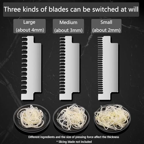 Gemüse-Spiralschneider mit 3 Klingen für schnelles Reiben, einfach zu bedienen und zu reinigen, perfekt für Küche und Essen