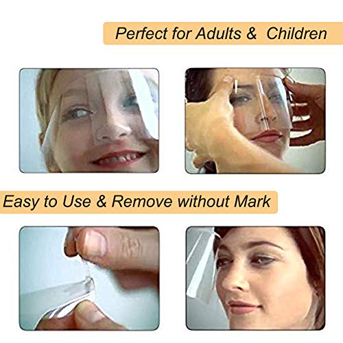 100 PCS Microblading Permanent Makeup Shower Face Shields Visors, Disposable Face Shields Masks for Hairspray Salon Supplies and Eyelash Extensions Eye Eyelid Surgery Aftercare