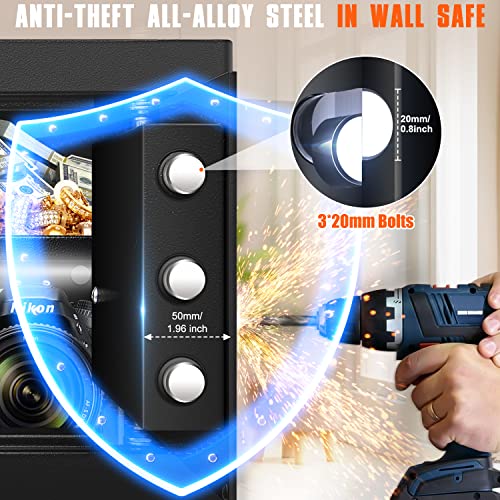 0.8 Cubic Safe Box Fireproof Waterproof With Digital Keypad Key, Anti-Theft Home Safe With Fireproof Money Bag, Fireproof Safe For Pistol Cash Jewelry Medicine #TOP6