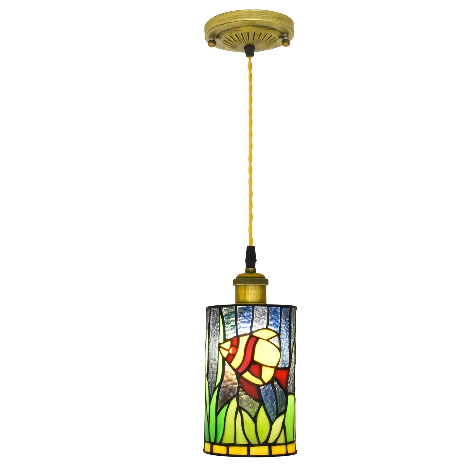 Suspension style Tiffany pour une ambiance chaleureuse dans votre salle à manger