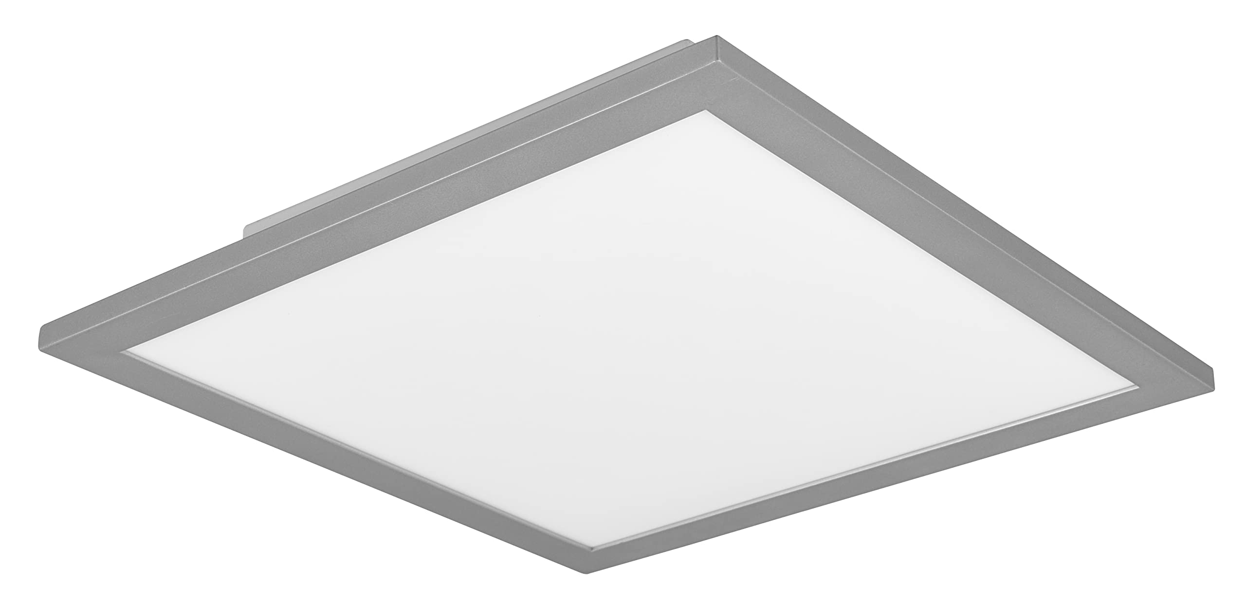 Reality Leuchten Alpha R62323087 LED Ceiling Light Metal Titanium-Coloured with 13.5 Watt LED 30 x 30 cm
